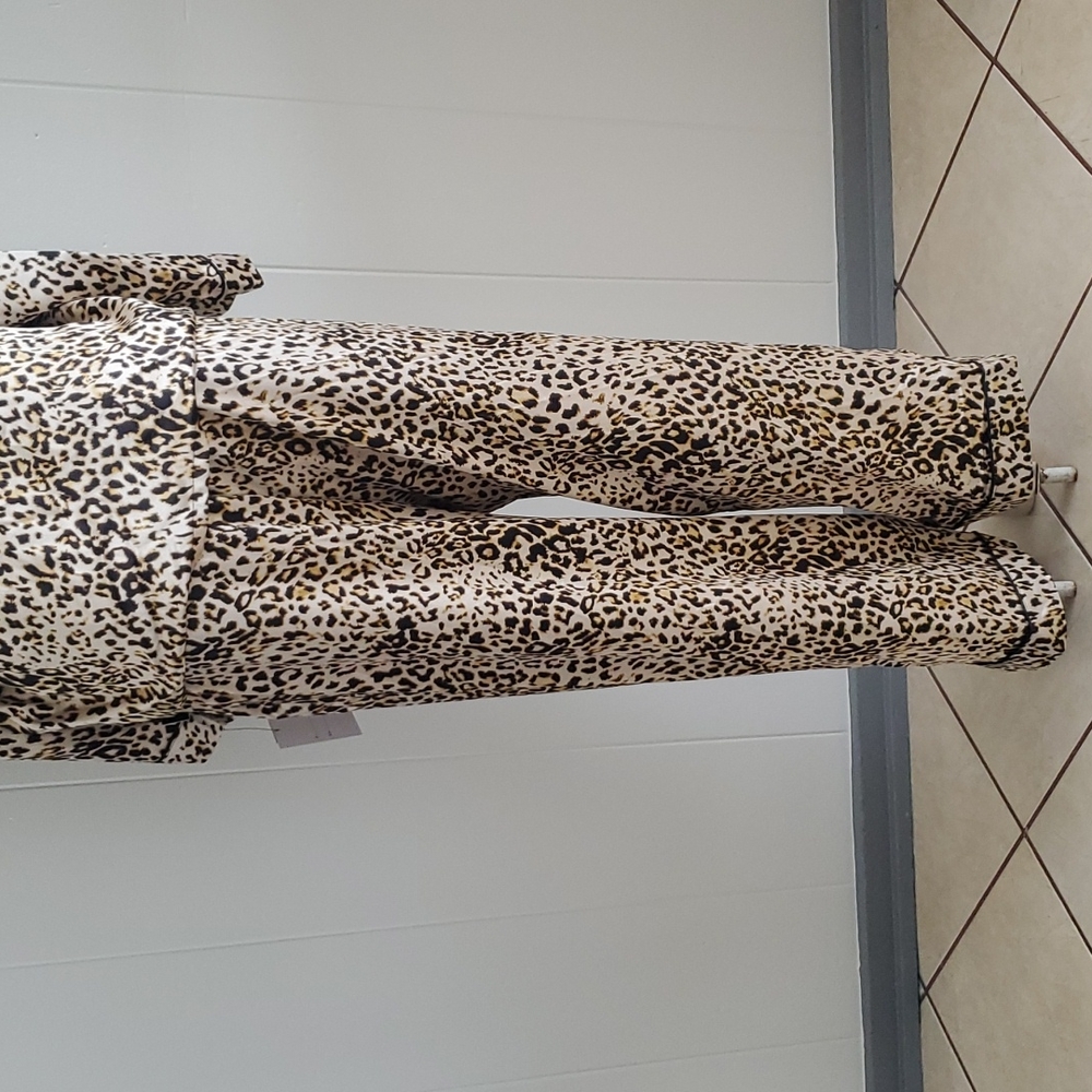 INC International Concepts Intimates Cheetah 🐆 Pajama Night ware - Picture 10 of 14
